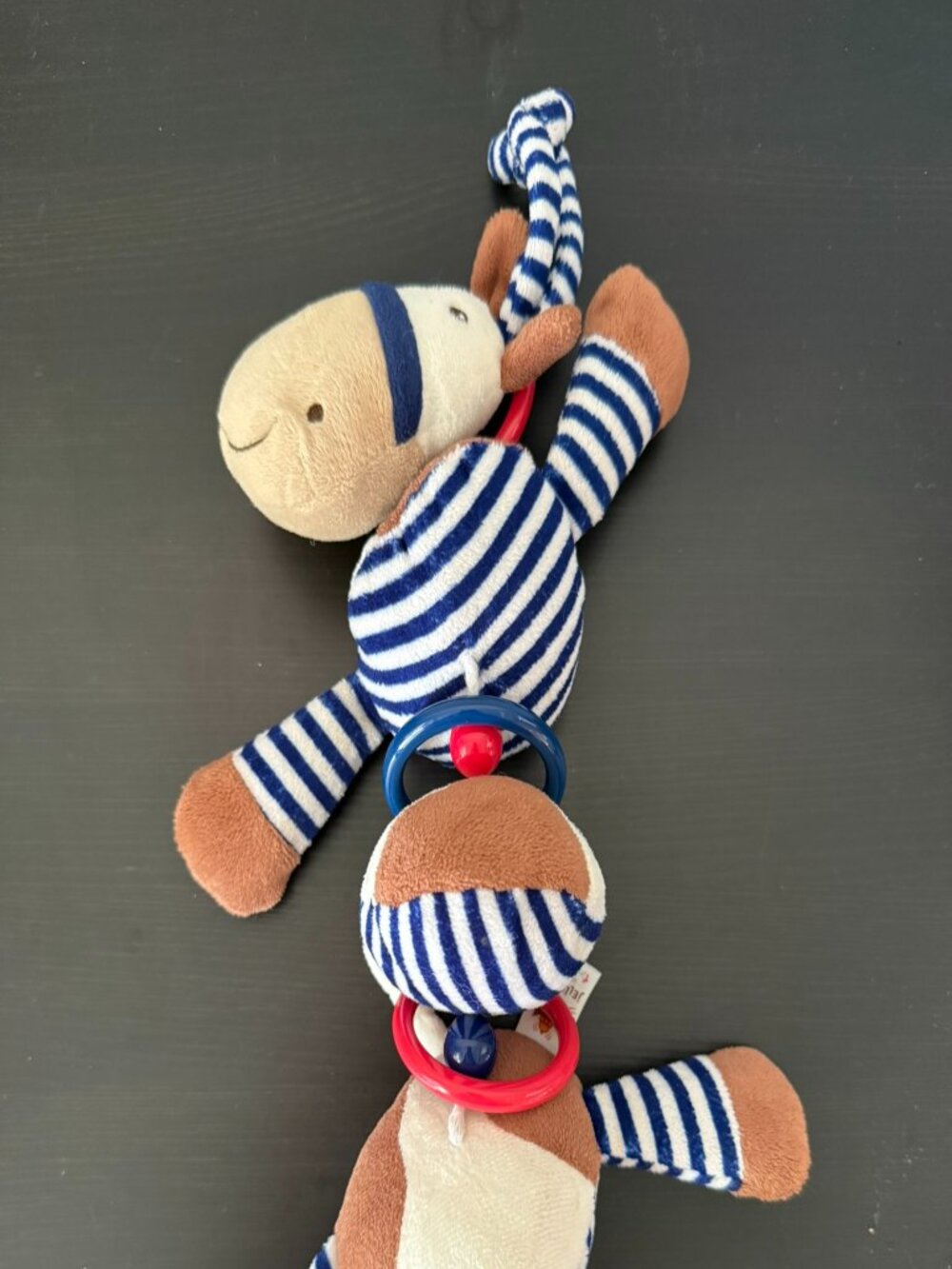 Jellycat Striped Baby Rattle Plush